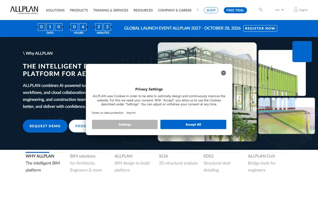 Allplan homepage