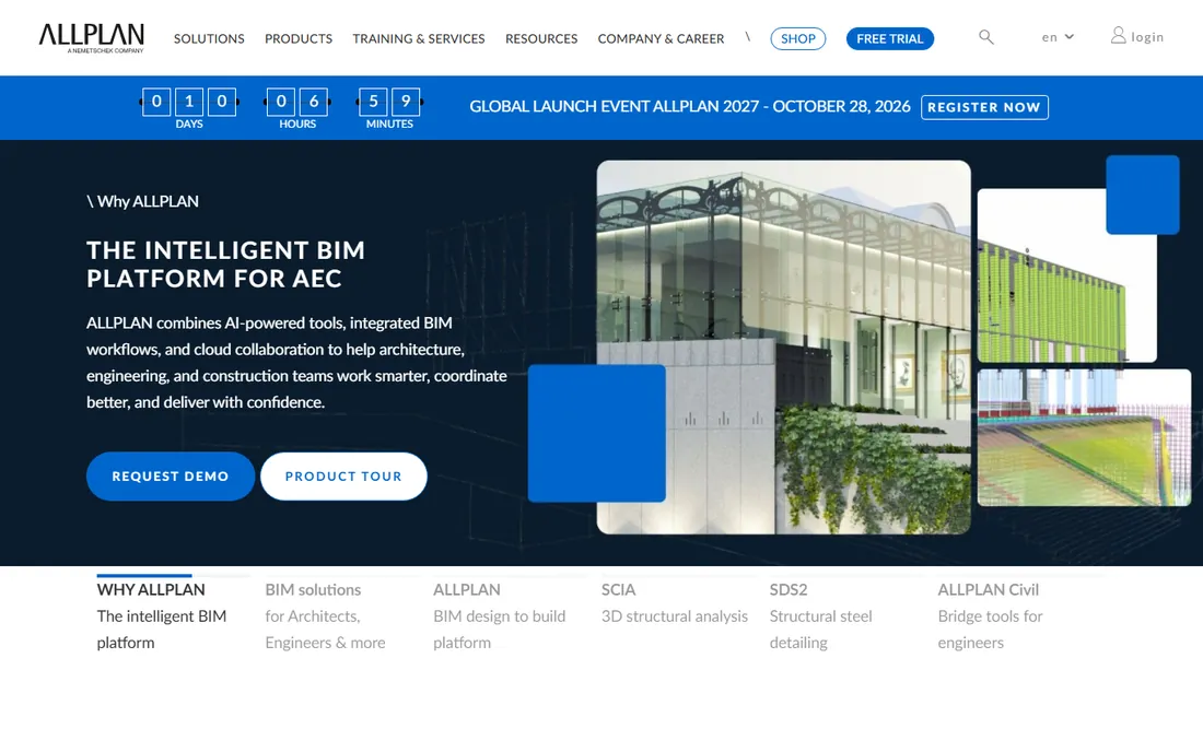 Allplan homepage