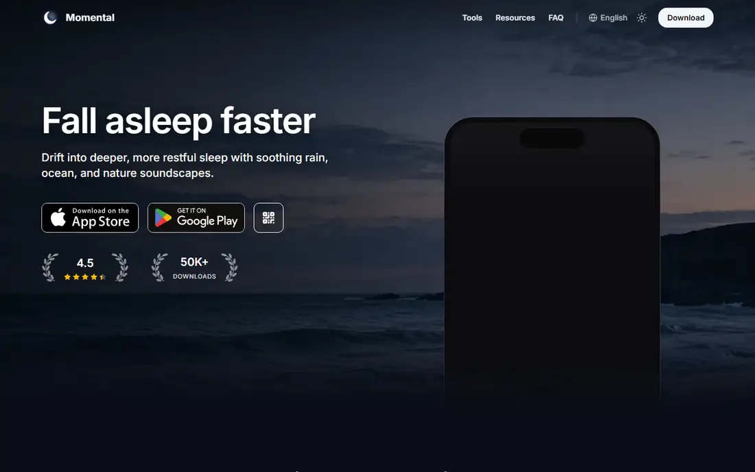 Momental homepage