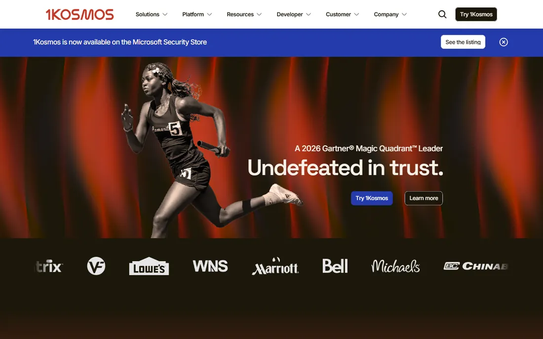 1Kosmos homepage