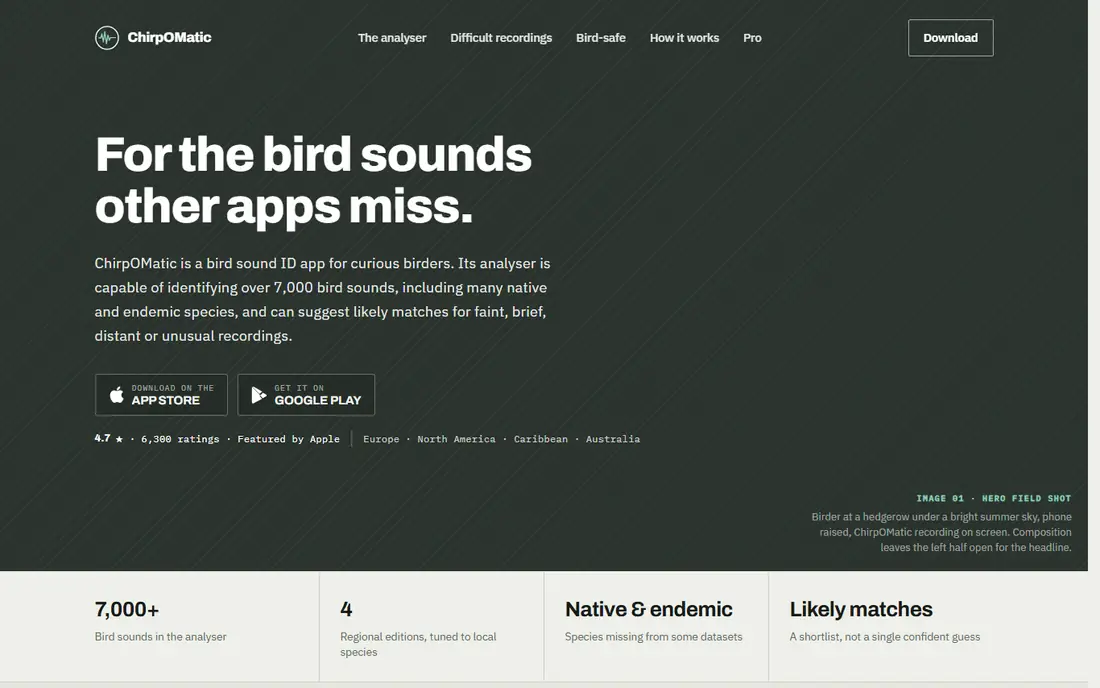 ChirpOMatic homepage