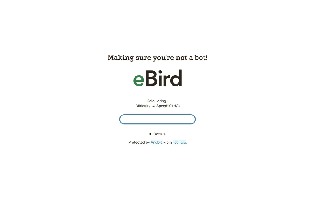 eBird homepage
