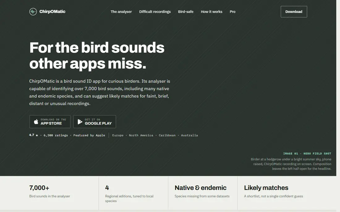 ChirpOMatic homepage