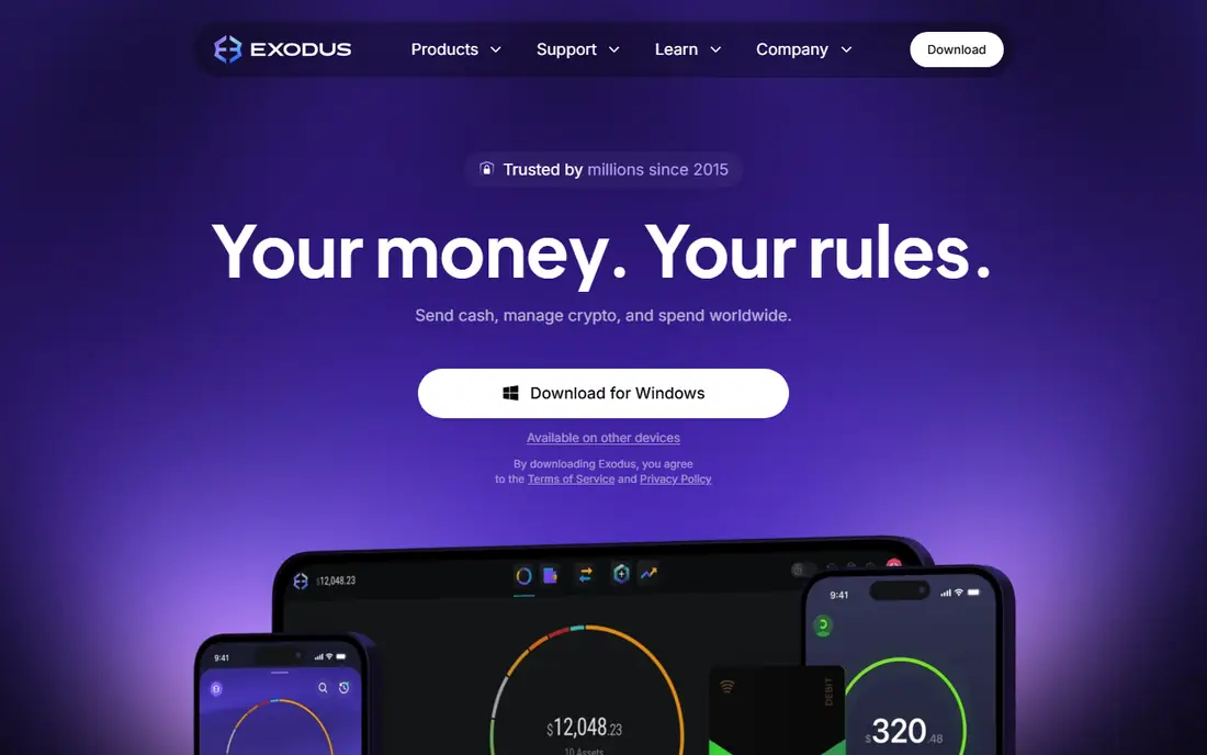 Exodus homepage