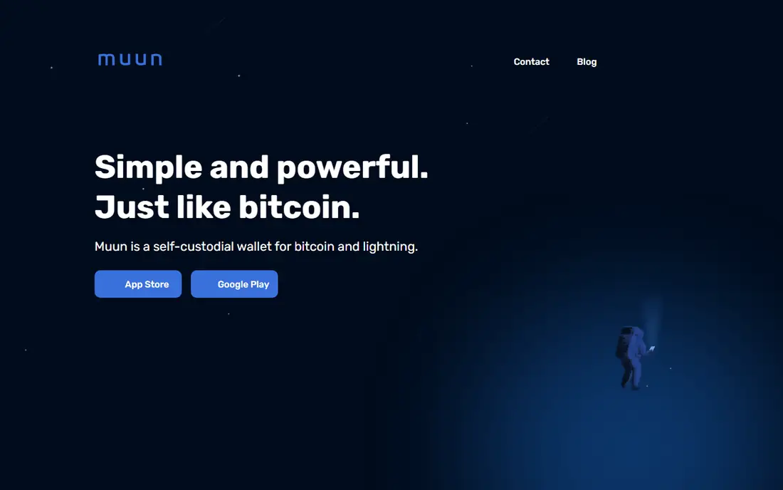 Muun homepage