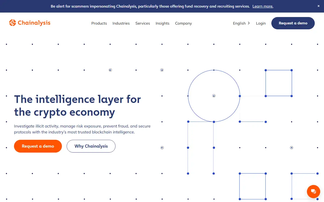 Chainalysis homepage