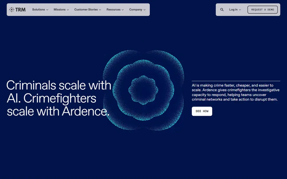 TRM Labs homepage