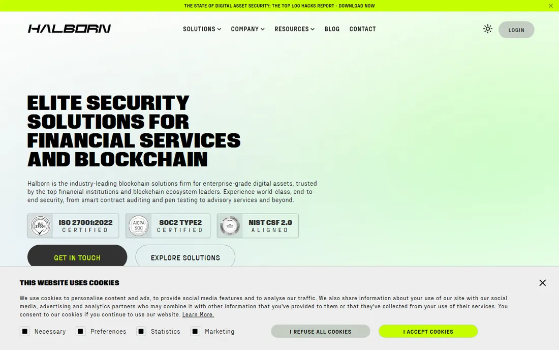 Halborn homepage