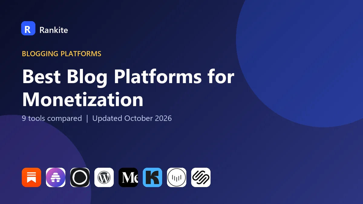Best Blog Platforms for Monetization in 2026: 9 Tools Compared