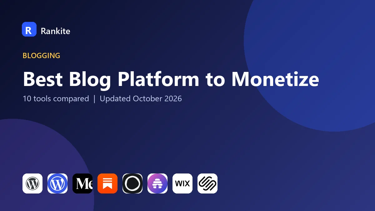 Best Blog Platform to Monetize in 2026: 10 Tools Compared