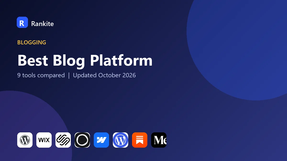 Best Blog Platform in 2026: 9 Tools Compared
