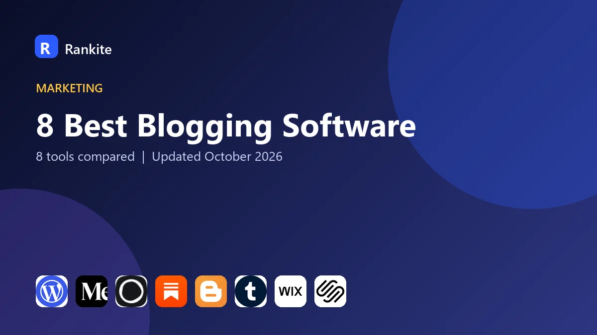 8 Best Blogging Software: 8 Tools Compared