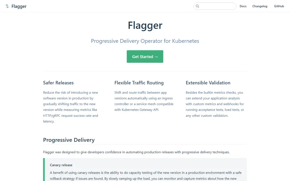 Flagger homepage