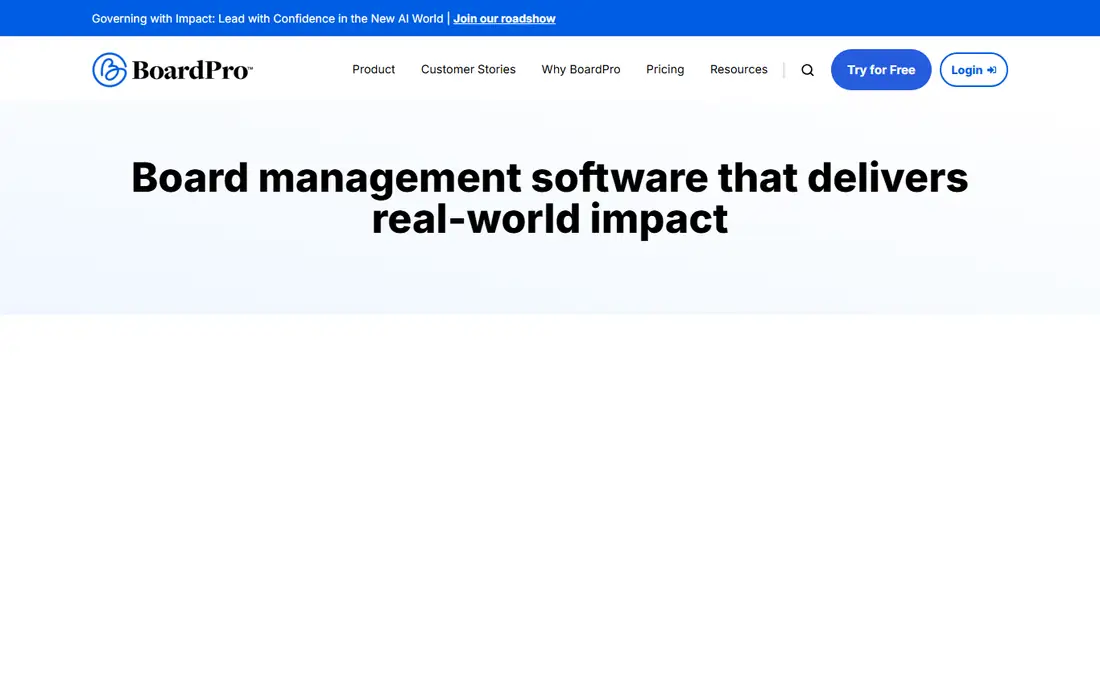 BoardPro homepage