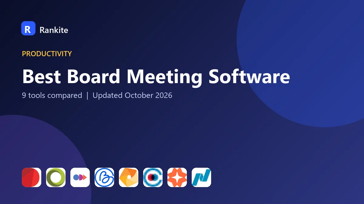 Best Board Meeting Software in 2026: 9 Tools Compared