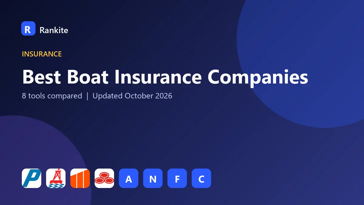 Best Boat Insurance Companies in 2026: 8 Tools Compared