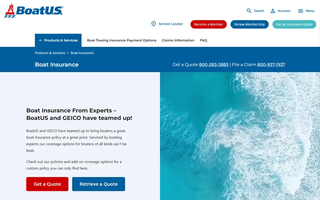 BoatUS homepage