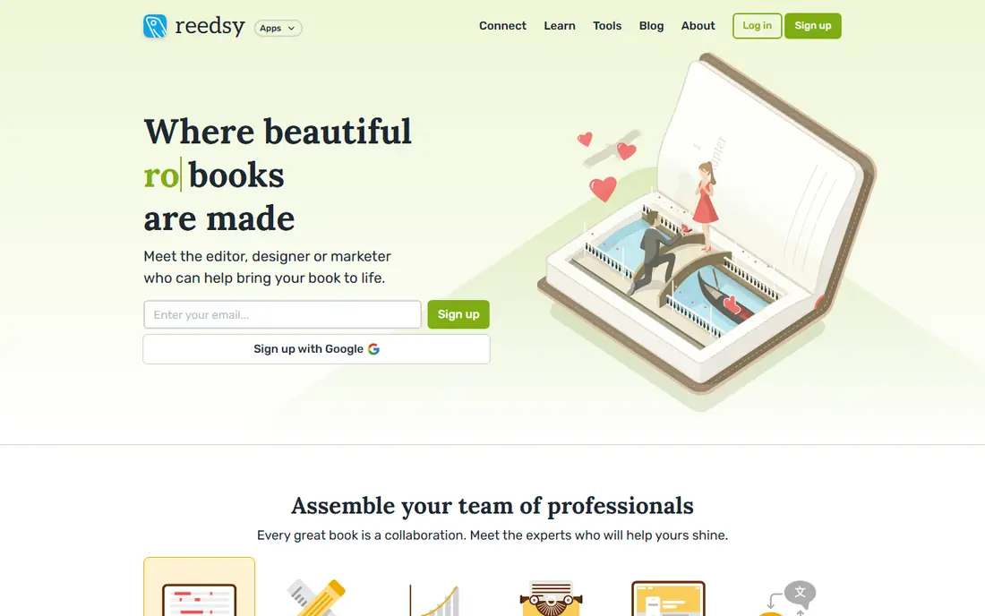 Reedsy homepage