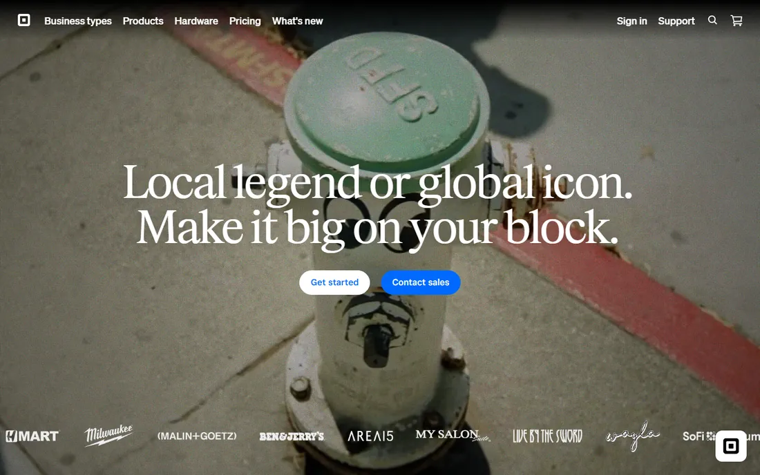 Square Appointments homepage