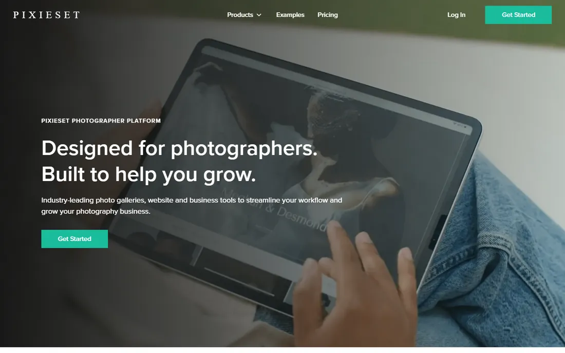 Pixieset homepage