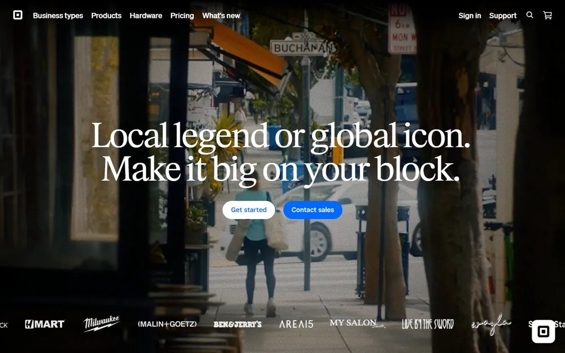 Square Appointments homepage