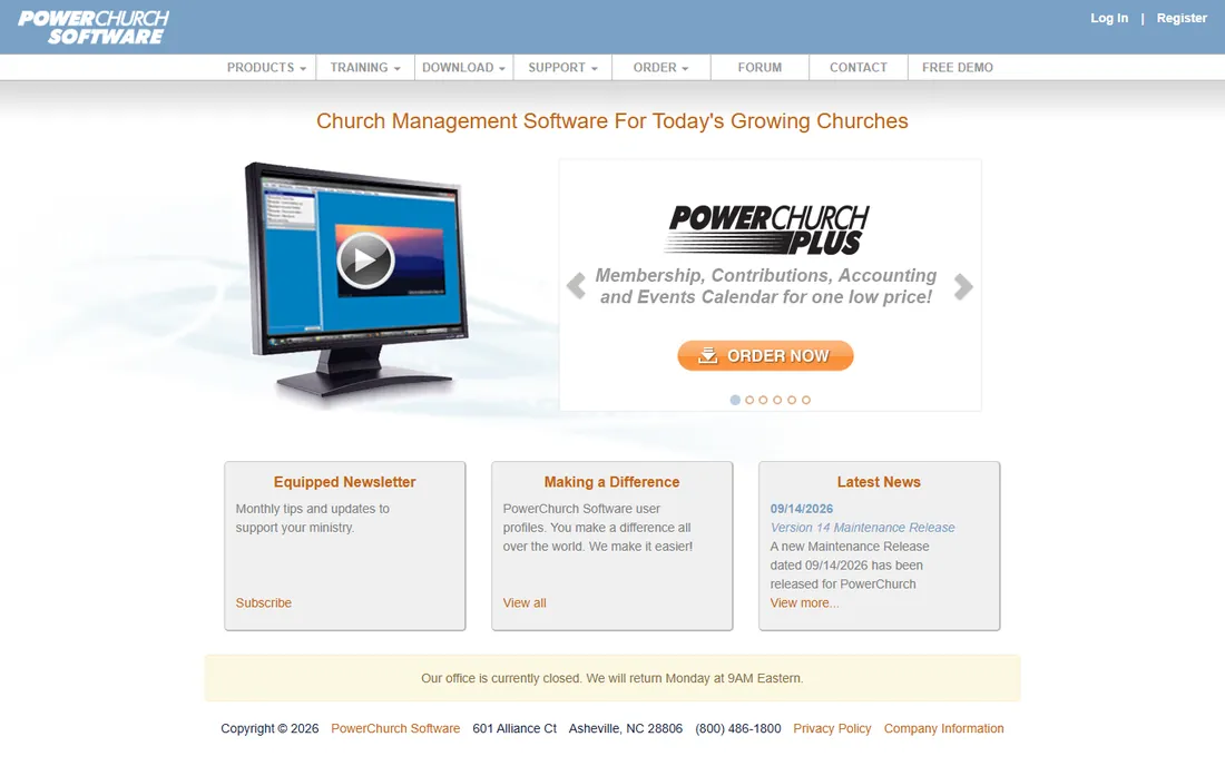 PowerChurch homepage