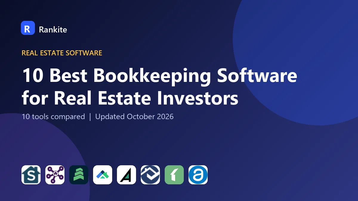 10 Best Bookkeeping Software for Real Estate Investors in 2026