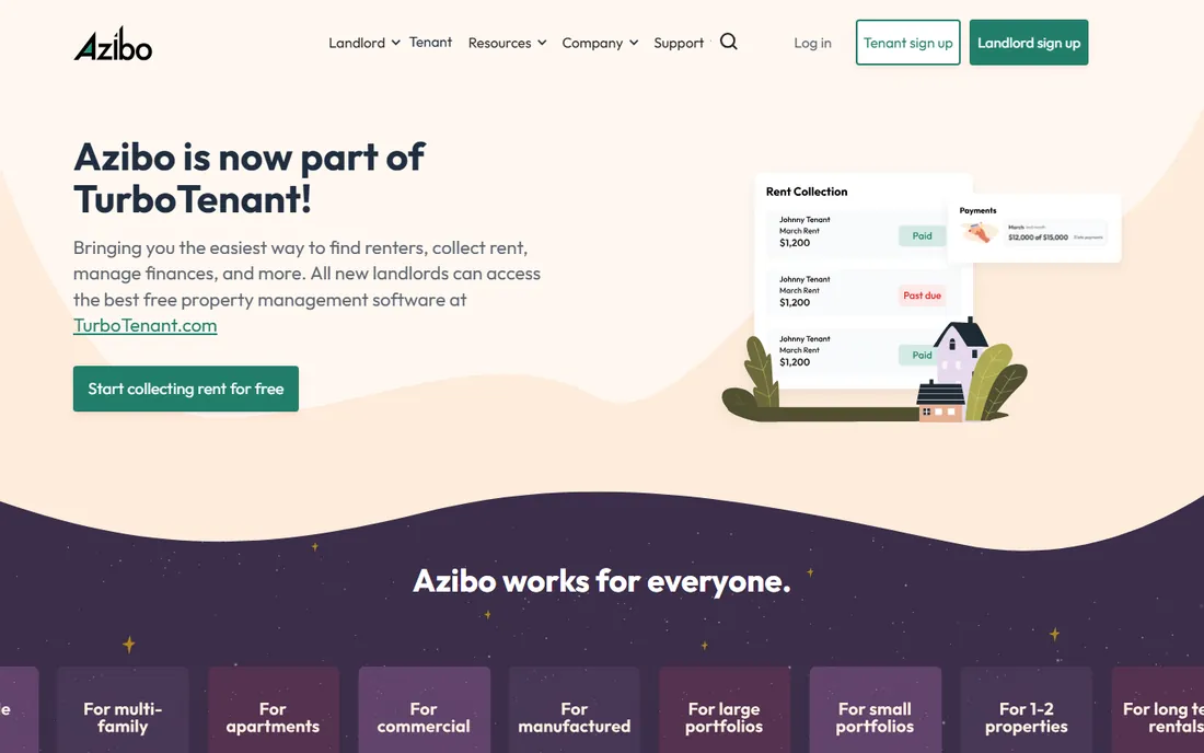 Azibo homepage