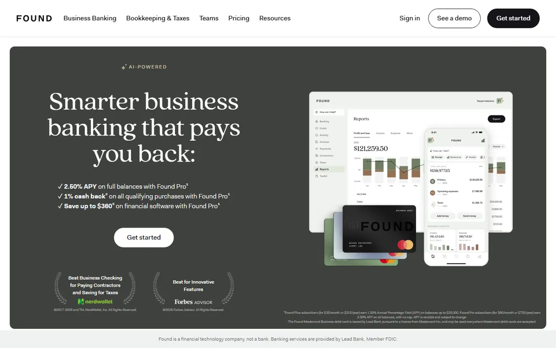 Found homepage