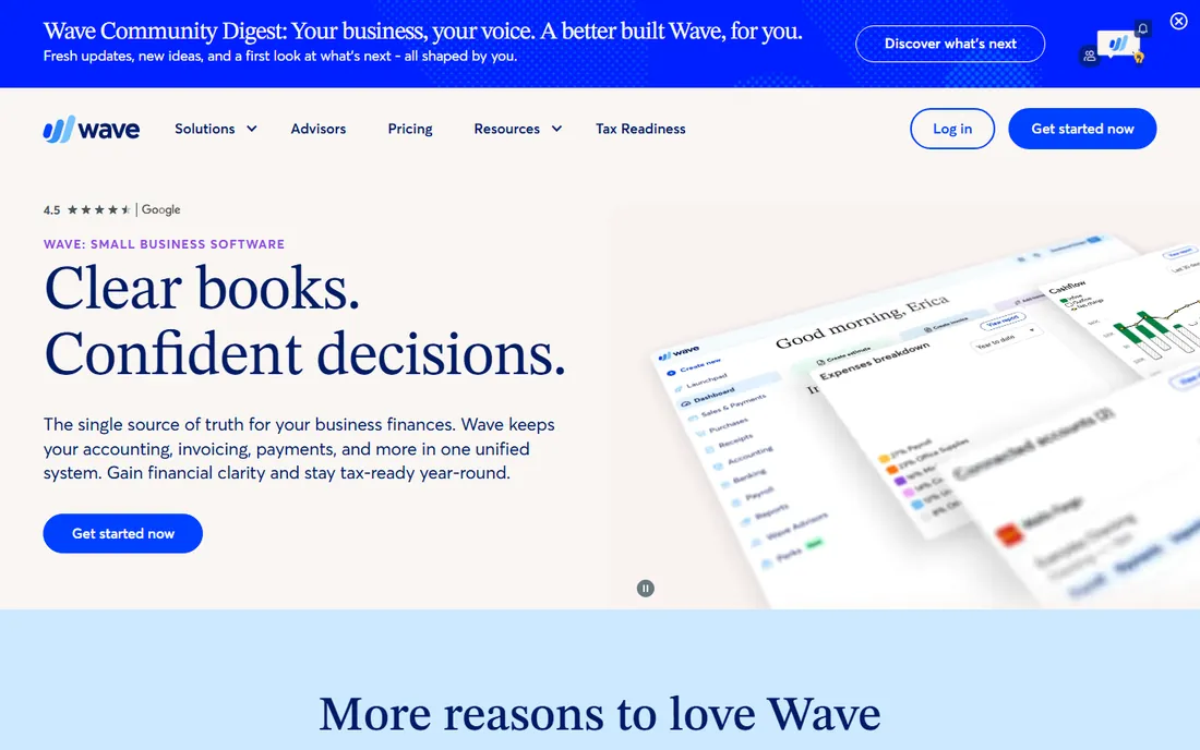 Wave homepage