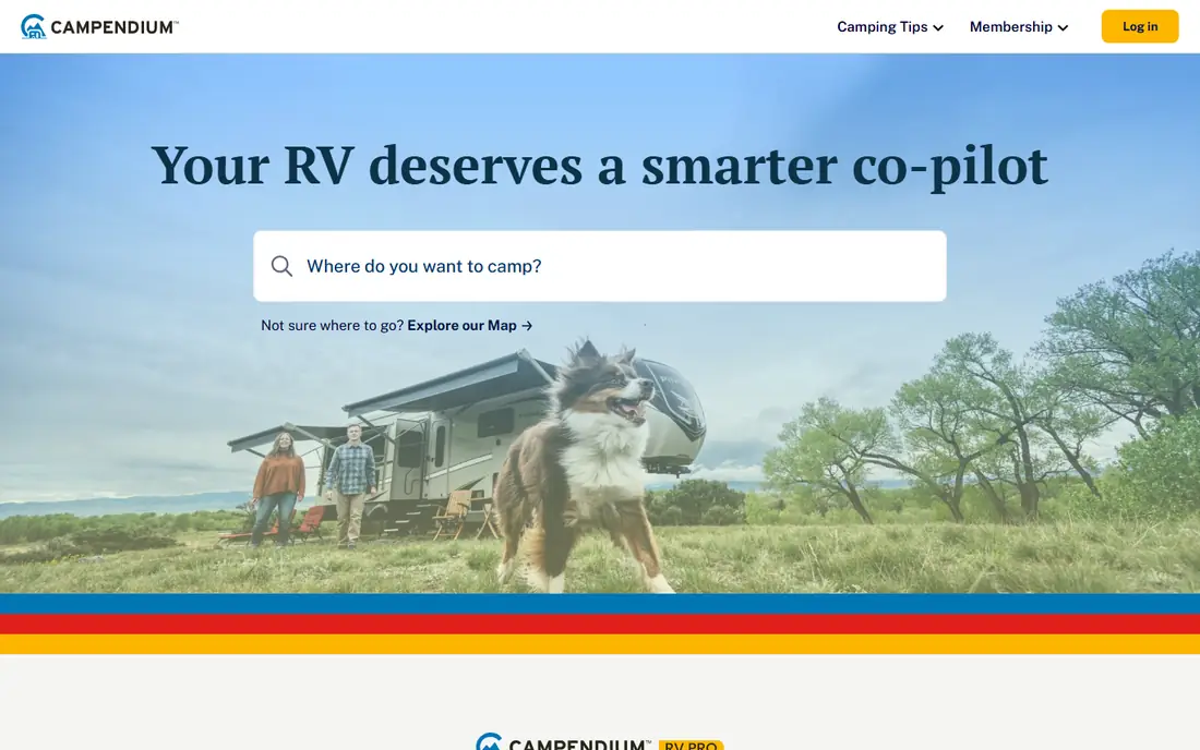 Campendium homepage