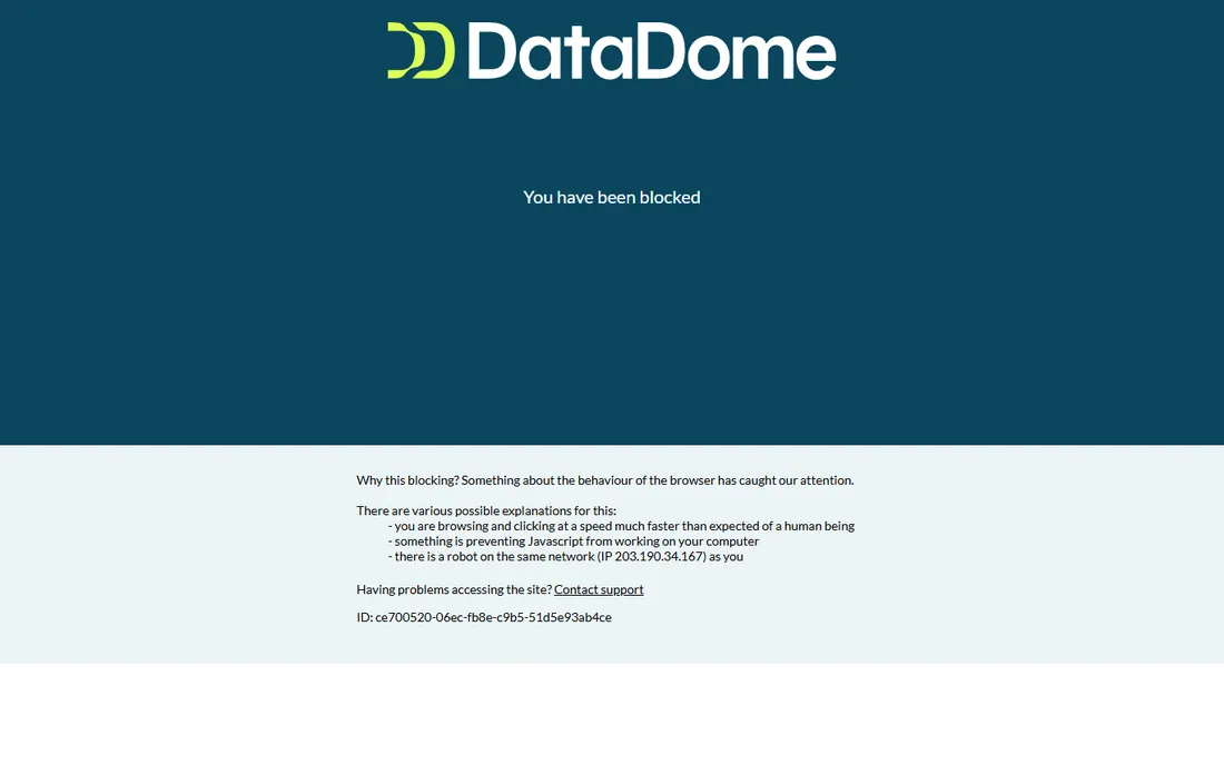 DataDome homepage