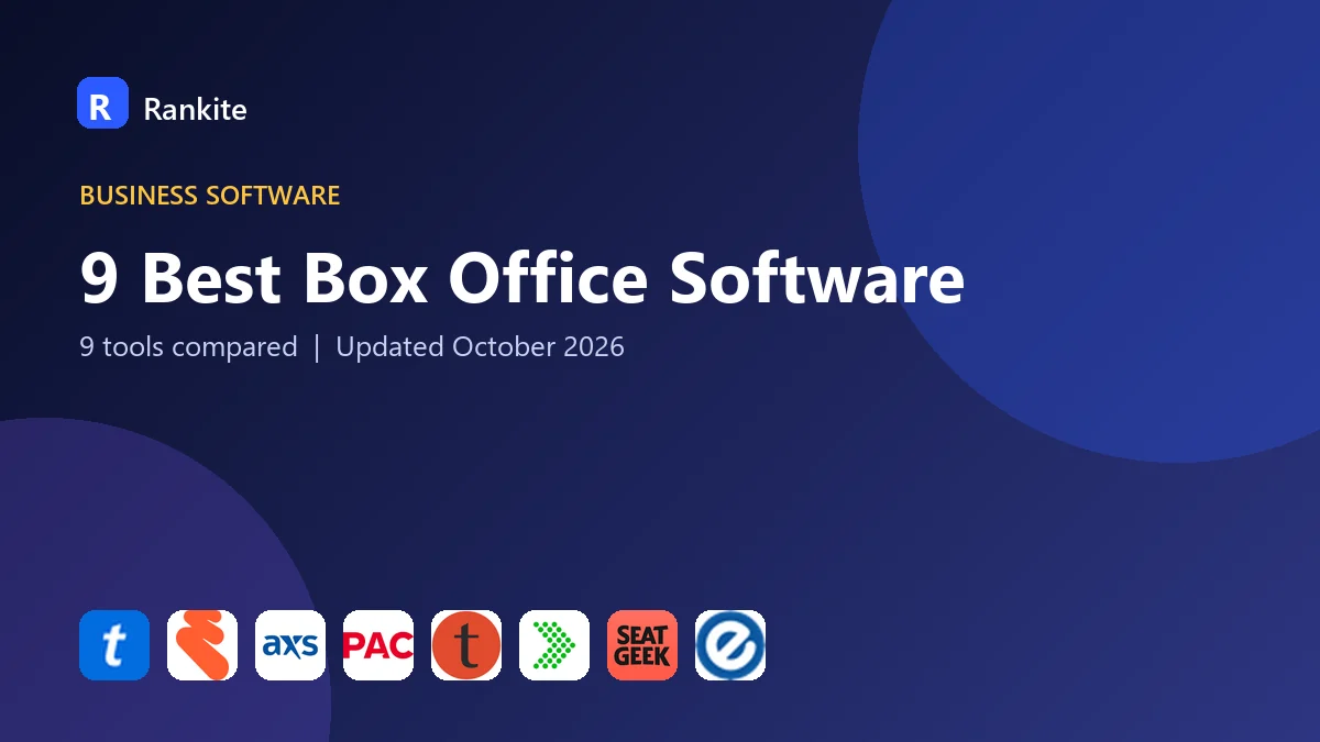 9 Best Box Office Software in 2026: 9 Tools Compared
