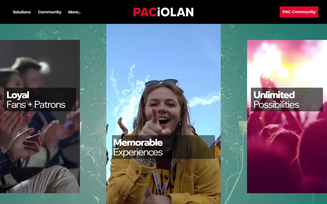 Paciolan homepage