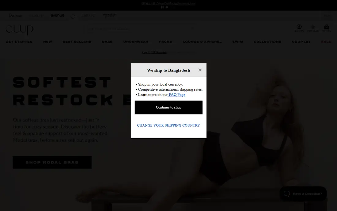 Cuup homepage