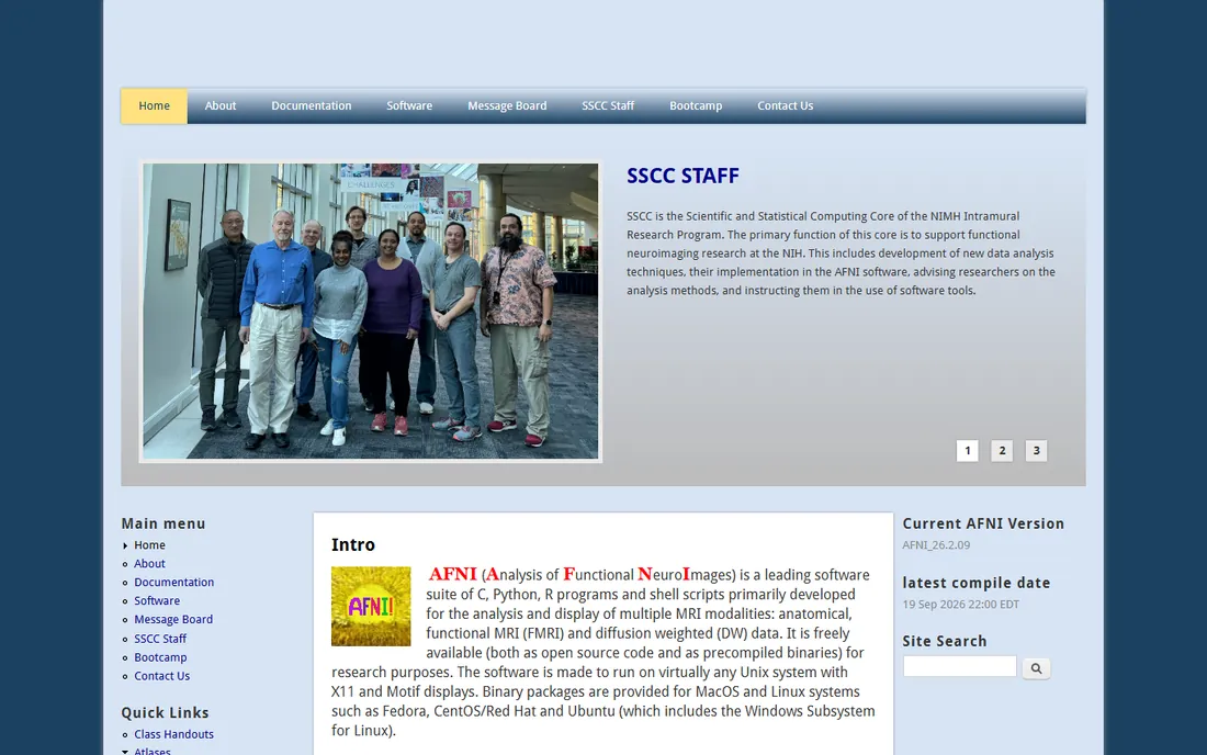 AFNI homepage