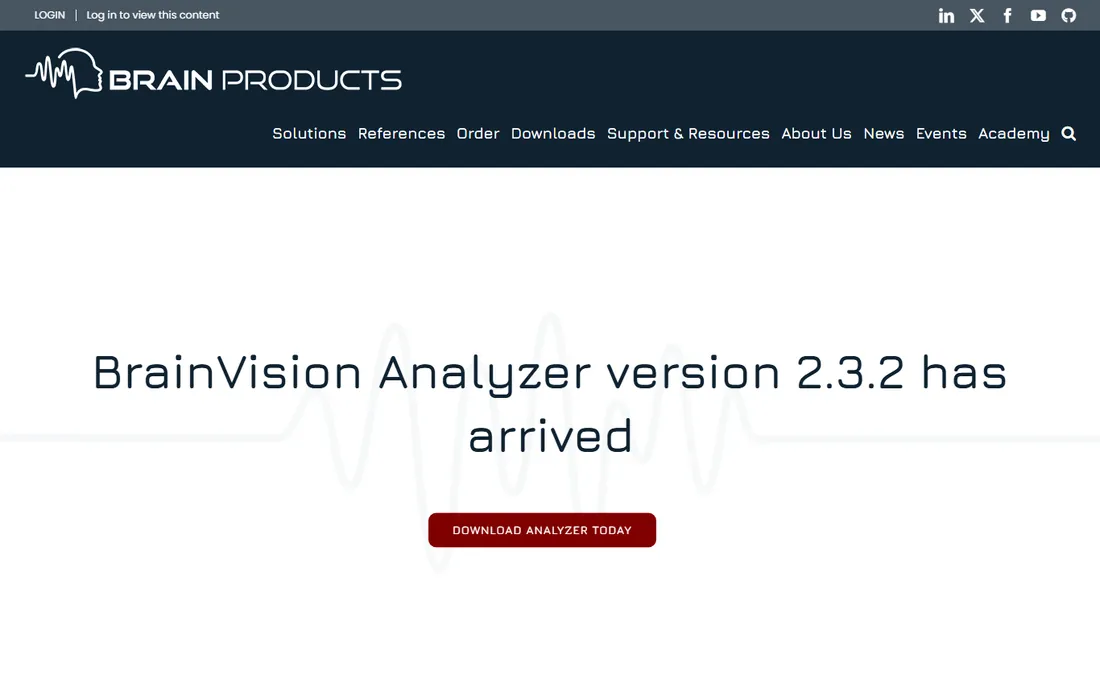 BrainVision Analyzer homepage