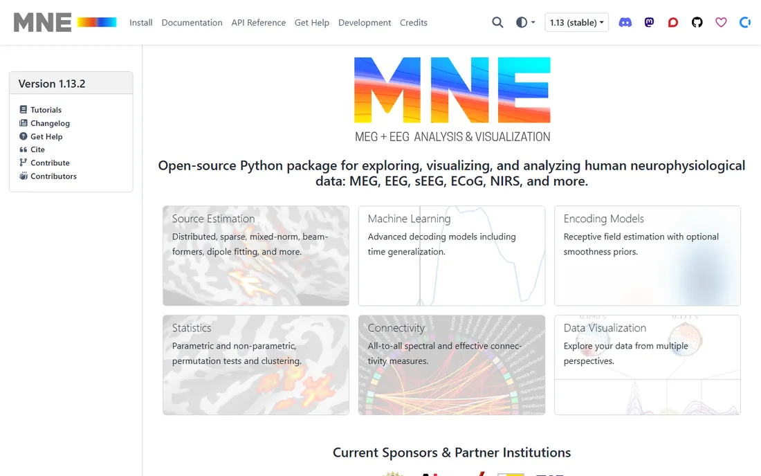 MNE-Python homepage
