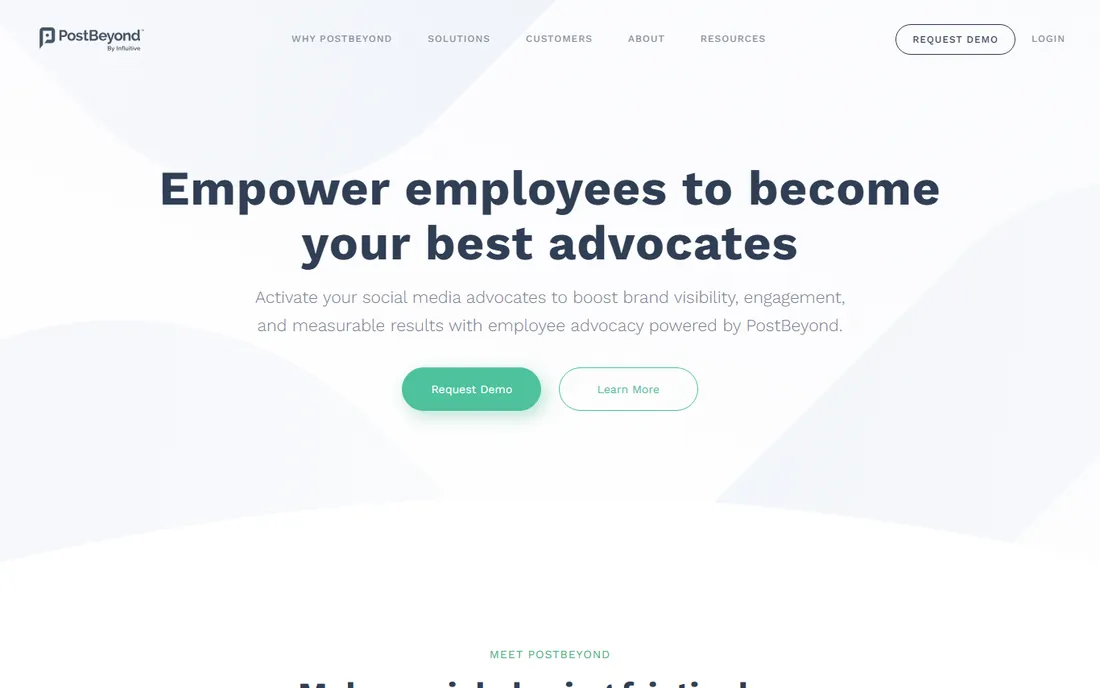 PostBeyond homepage