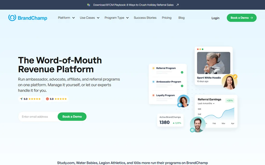 BrandChamp homepage