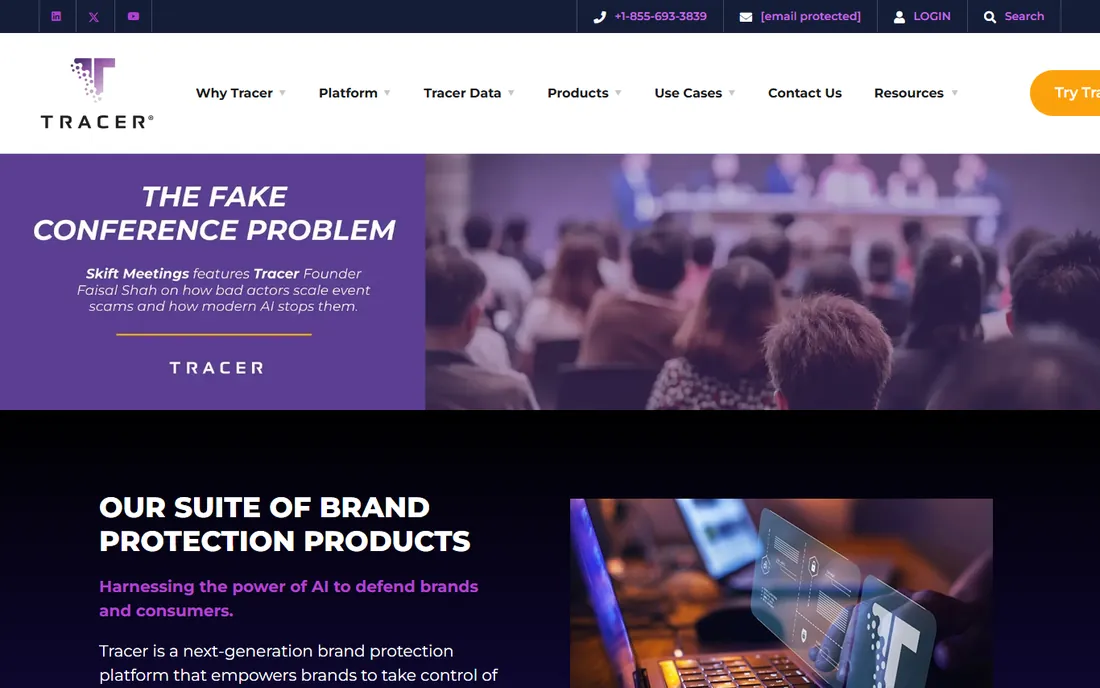 Tracer homepage