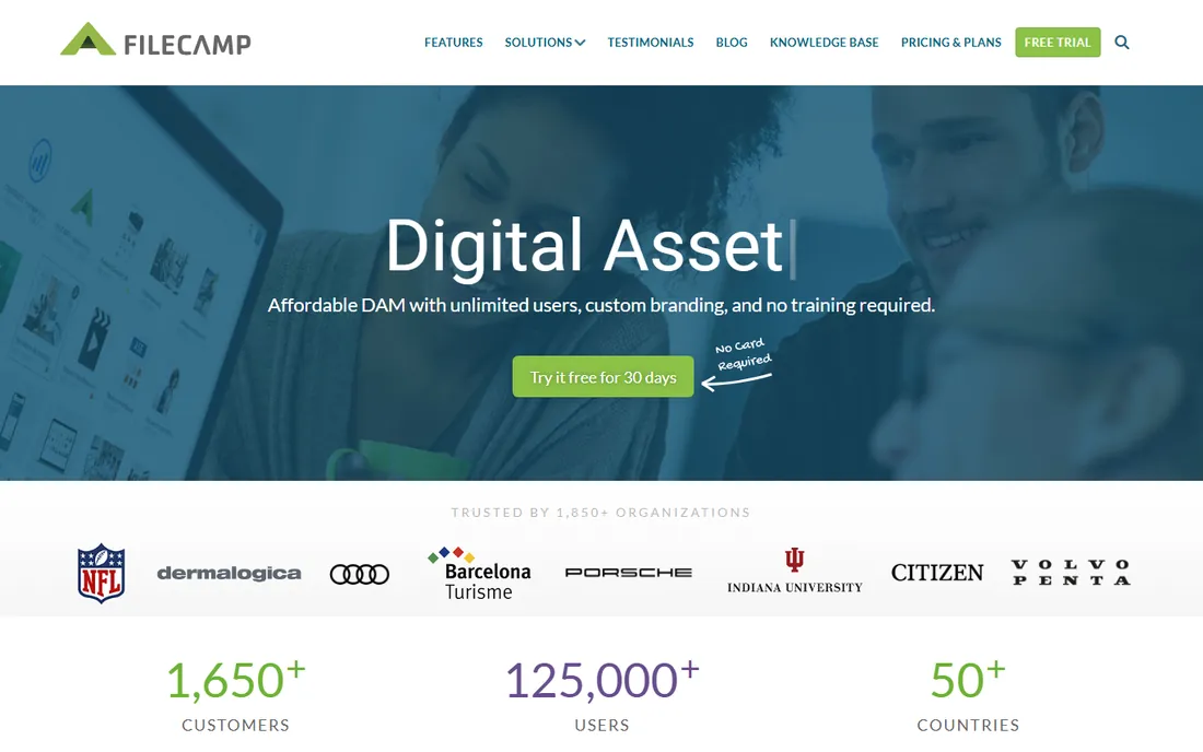 Filecamp homepage