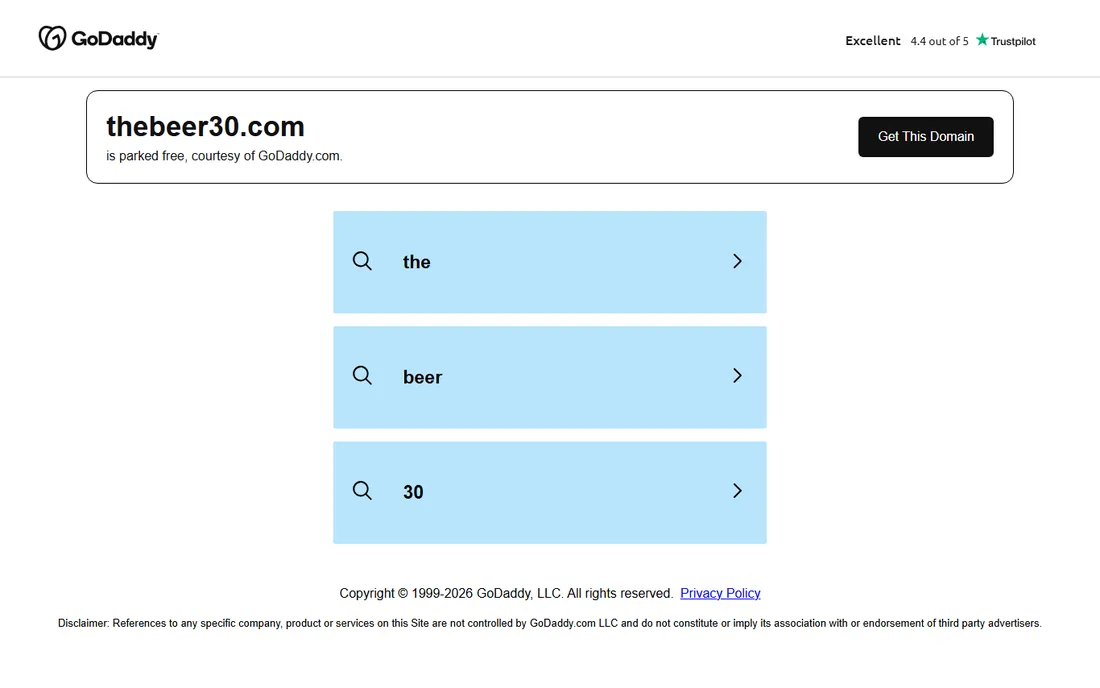 Beer30 homepage