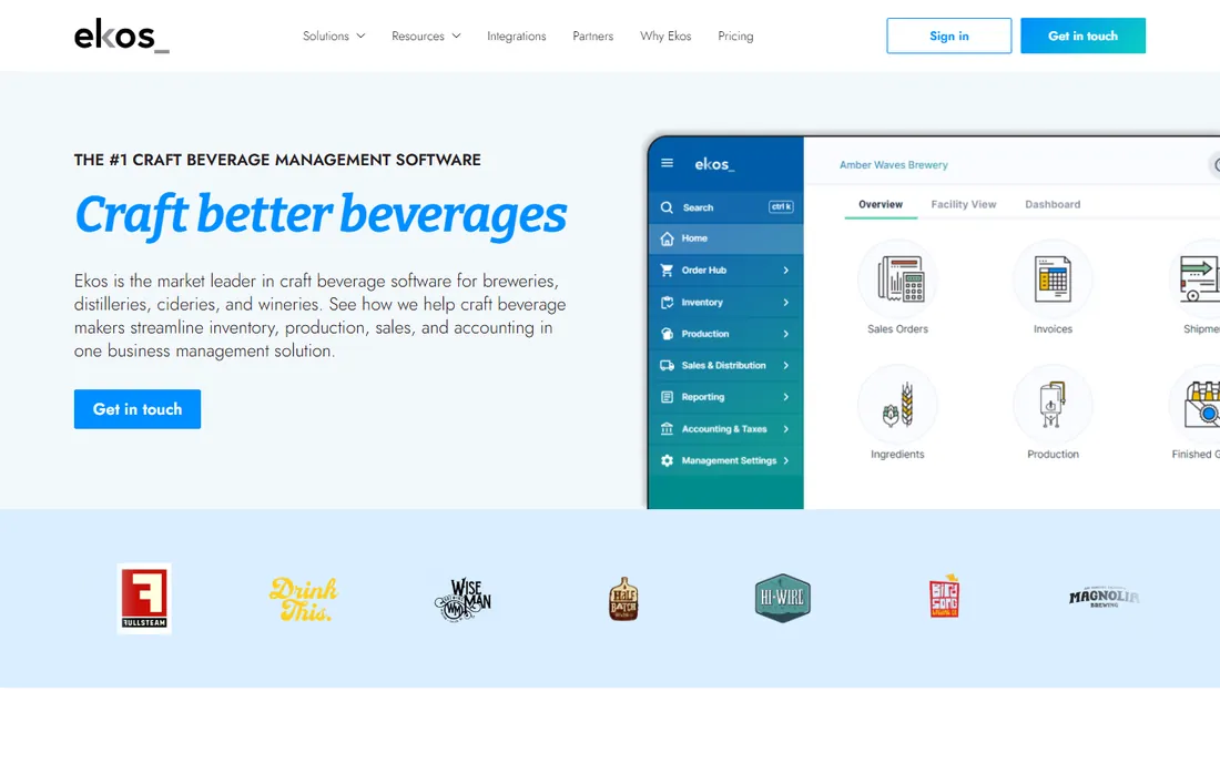 Ekos homepage