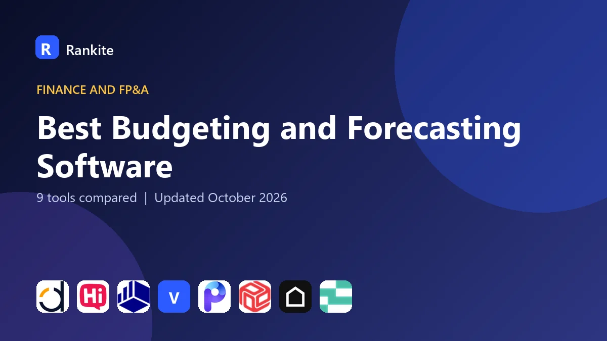 Best Budgeting and Forecasting Software in 2026: 9 Tools Compared