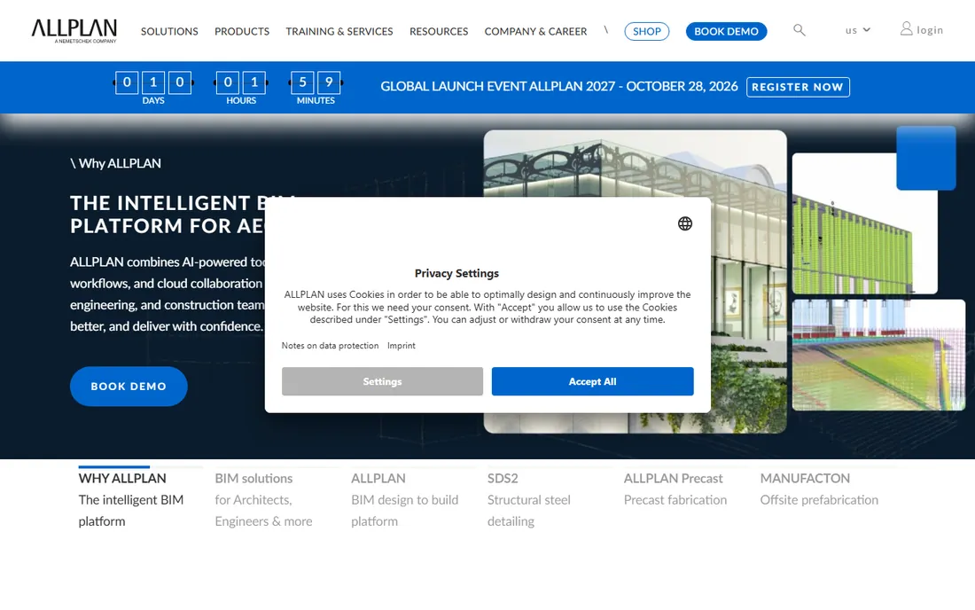 Allplan homepage