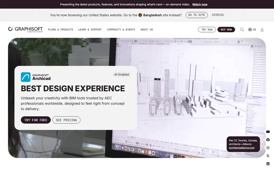 Graphisoft Archicad homepage