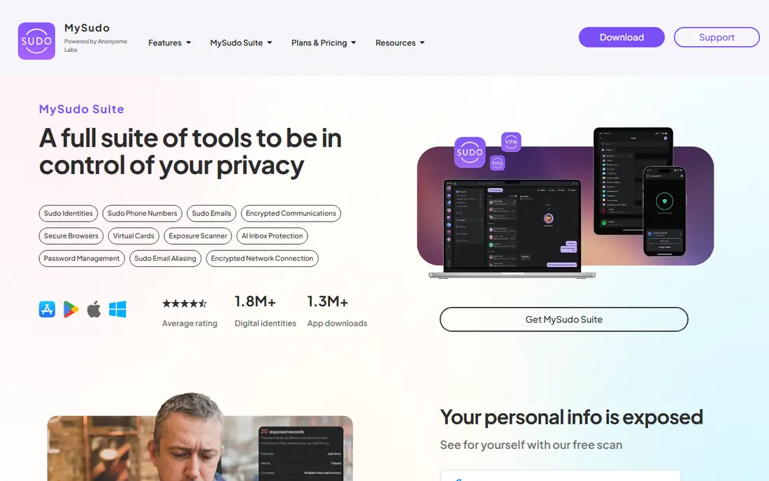 MySudo homepage