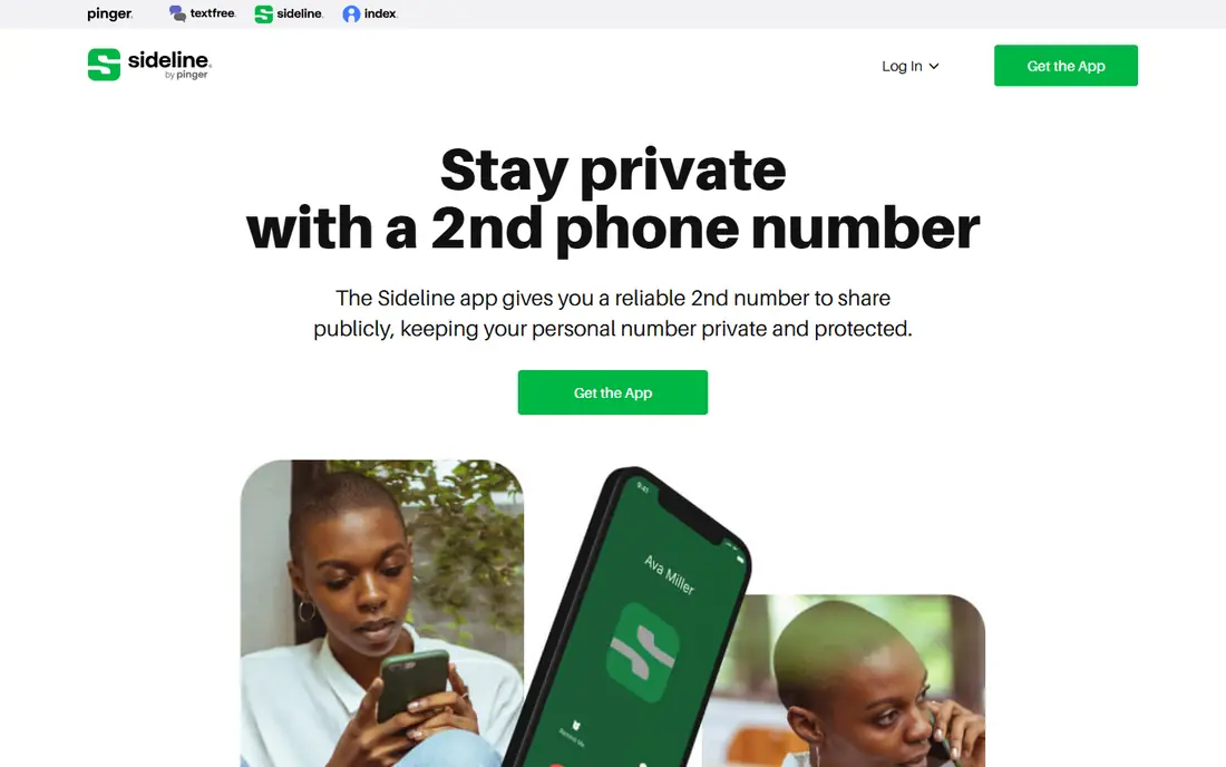 Sideline homepage