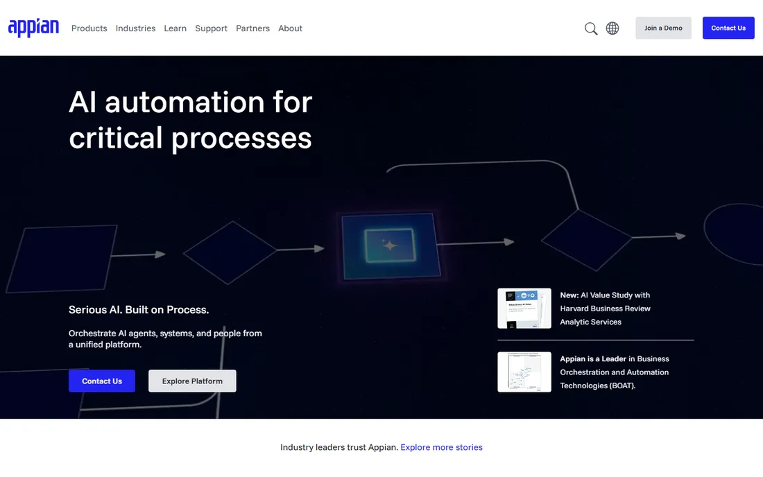 Appian homepage